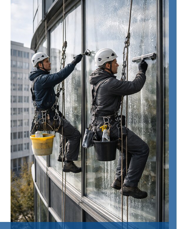 Мойка панорамных окон в Орле от 354 р. заказать у ВЫСОТНИК-Орл