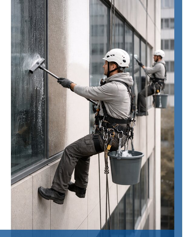 Мойка фасадов зданий в Орле под ключ от 354 р. | ВЫСОТНИК-Орл