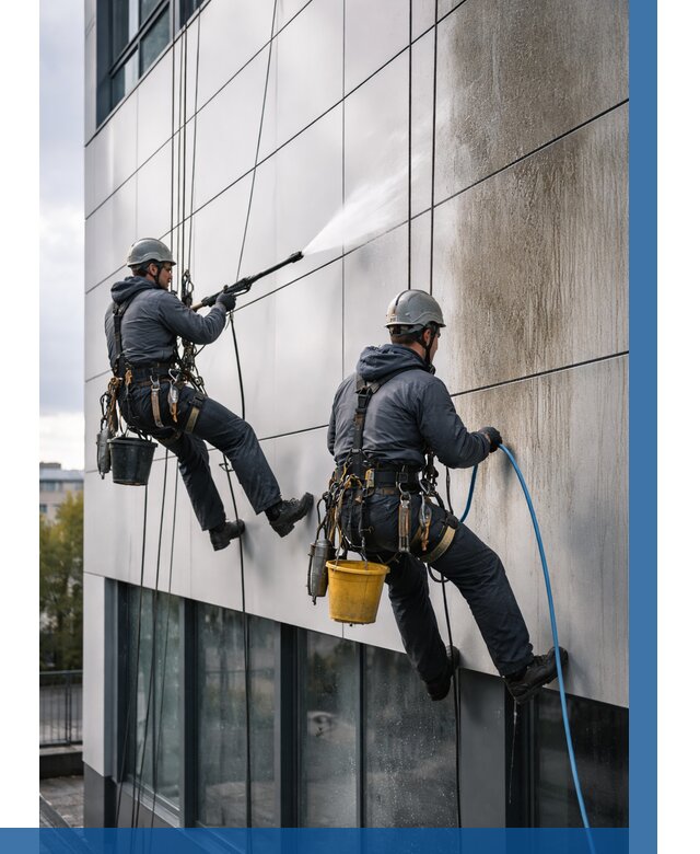 Мойка фасада из композита в Орле по цене от 304 р. | ВЫСОТНИК-Орл