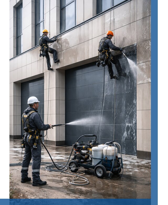 Послестроительная мойка фасада в Орле от 304 р. | ВЫСОТНИК-Орл