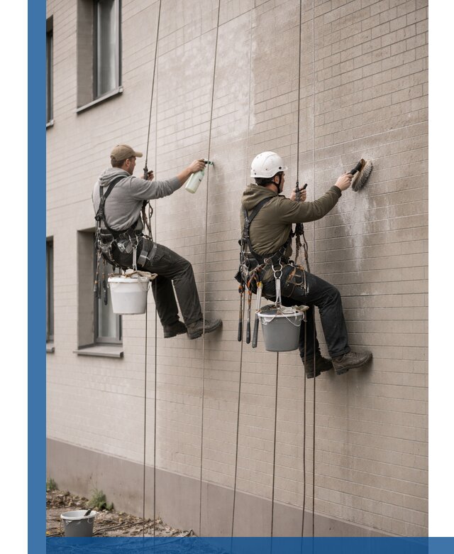 Удаление высолов с фасада зданий в Орле без повреждений и следов