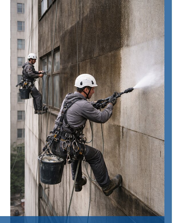 Очистка фасада от копоти в Орле от 253 р. | ВЫСОТНИК-Орл