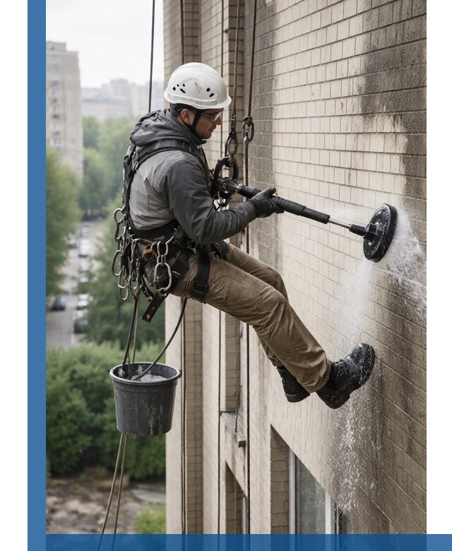 Очистка фасада от копоти в Орле профессионально и безопасно