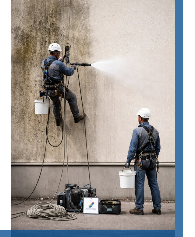 Очистка фасада от плесени в Орле от 304 р. | ВЫСОТНИК-Орл