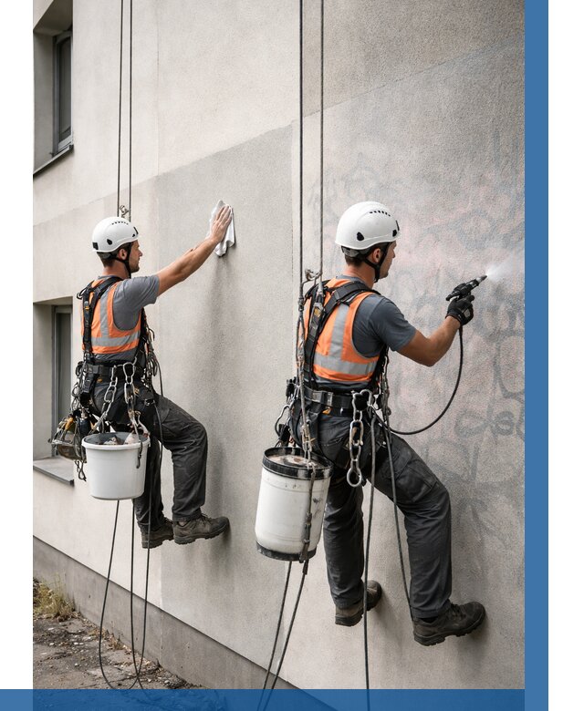 Антиграффити покрытие фасада в Орле от 607 р. | ВЫСОТНИК-Орл