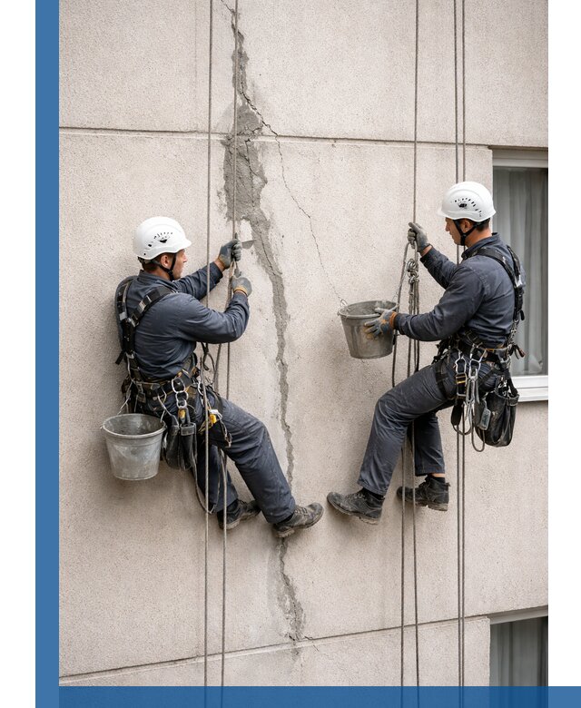 Заделка трещин на фасаде в Орле с гарантийным ремонтом