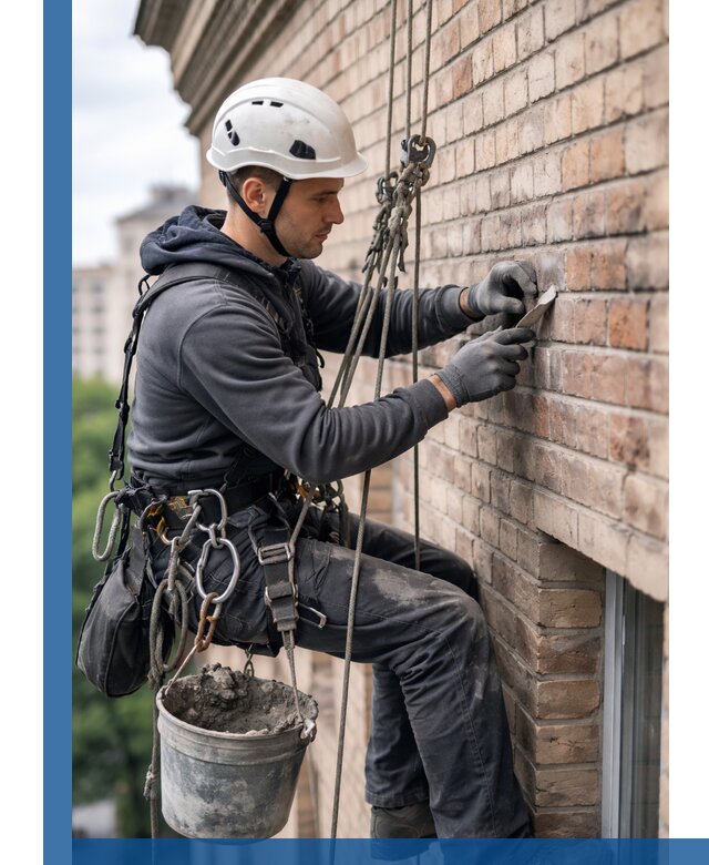 Качественный ремонт кирпичной кладки фасада в Орле с гарантией