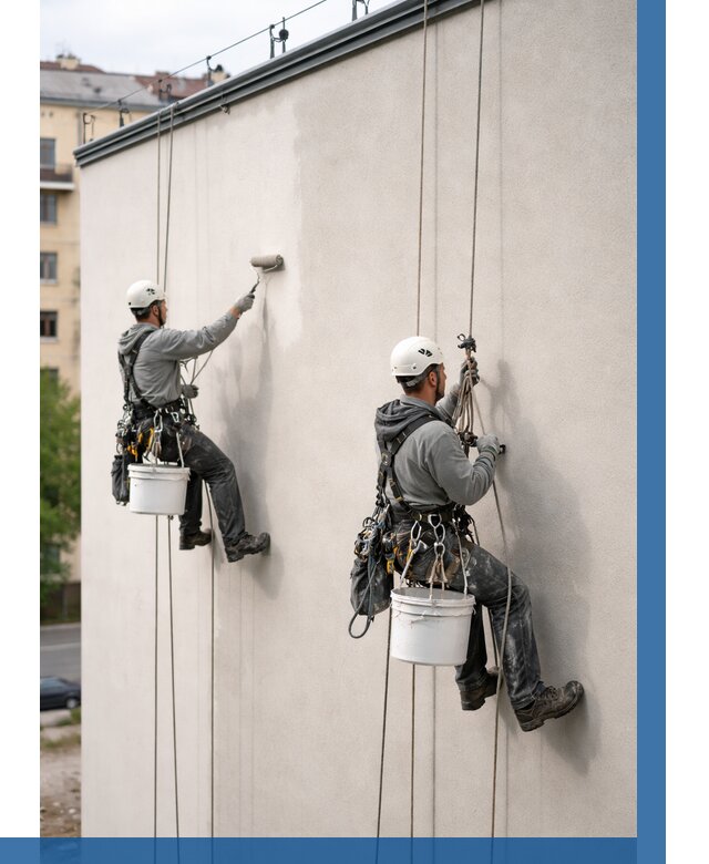 Покраска оштукатуренного фасада в Орле от 324 р. | ВЫСОТНИК-Орл