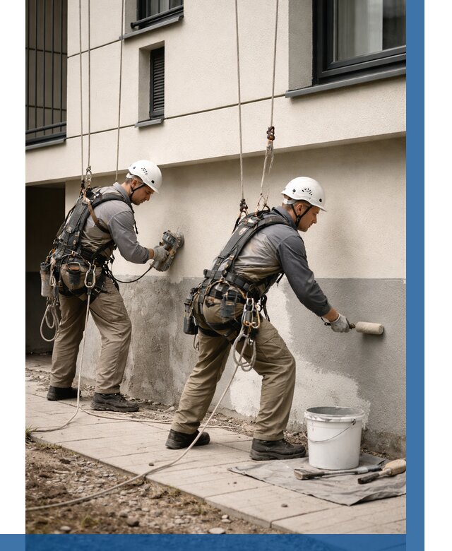 Окраска цоколя здания в Орле от 456 р. под ключ | ВЫСОТНИК-Орл