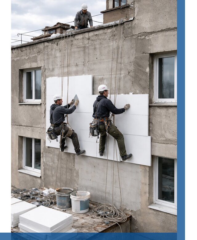 Утепление фасада пенополистиролом в Орле от 1822 р. | ВЫСОТНИК-Орл