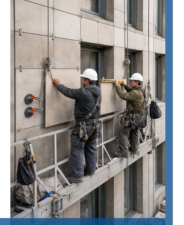 Монтаж керамогранита на фасад в Орле от 2531 р. | ВЫСОТНИК-Орл