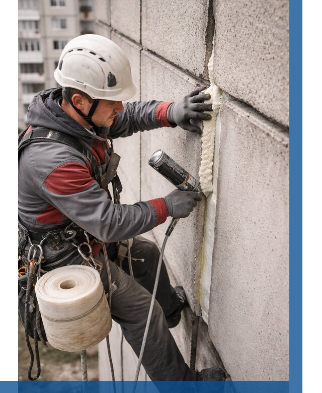 Утепление межпанельных швов в Орле от 709 р. | ВЫСОТНИК-Орл