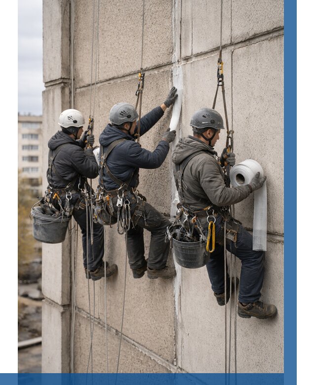 Ремонт межпанельных швов в Орле от 759 р. | ВЫСОТНИК-Орл