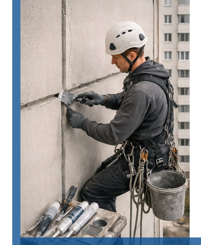 Ремонт межпанельных швов в Орле герметизация и восстановление