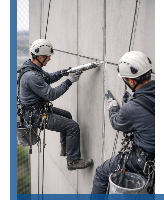 Первичная герметизация швов фасадов и кровель в Орле