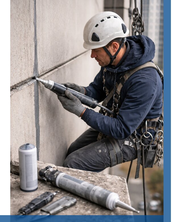 Вторичная герметизация швов в Орле от 456 р. | ВЫСОТНИК-Орл