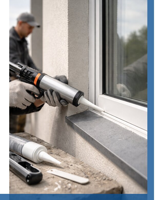 Герметизация монтажных швов окон в Орле от 658 р. | ВЫСОТНИК-Орл