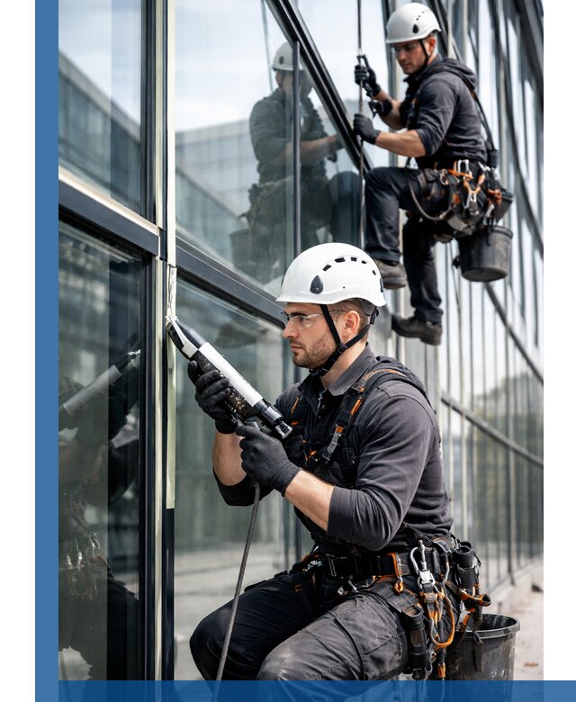 Герметизация витражных швов в Орле для зданий и фасадов