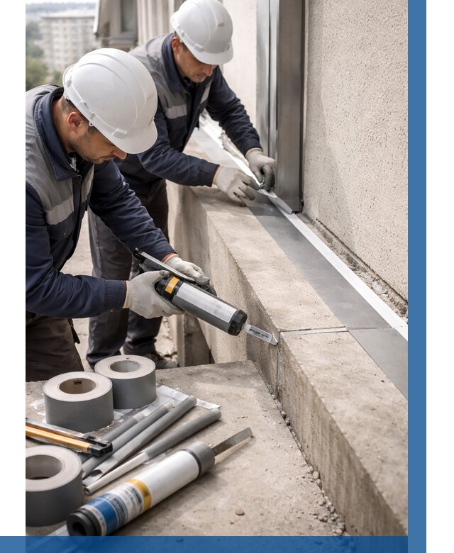 Герметизация примыкания балкона в Орле от 4556 р. | ВЫСОТНИК-Орл