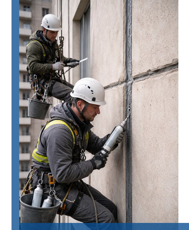 Герметизация деформационных швов фасада в Орле качественно