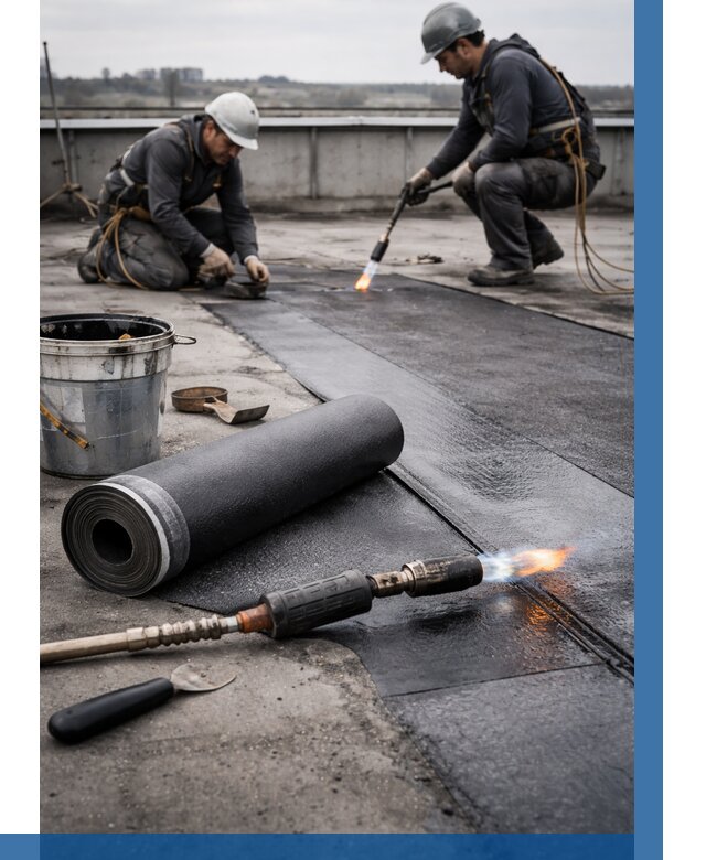 Ремонт рулонной кровли в Орле от 658 р. | ВЫСОТНИК-Орл