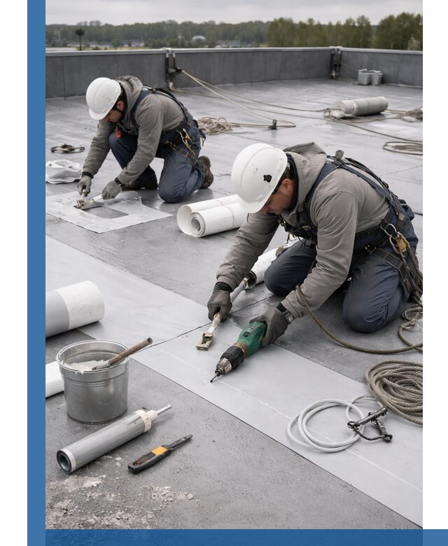 Ремонт мембранной кровли в Орле качественно и с гарантией