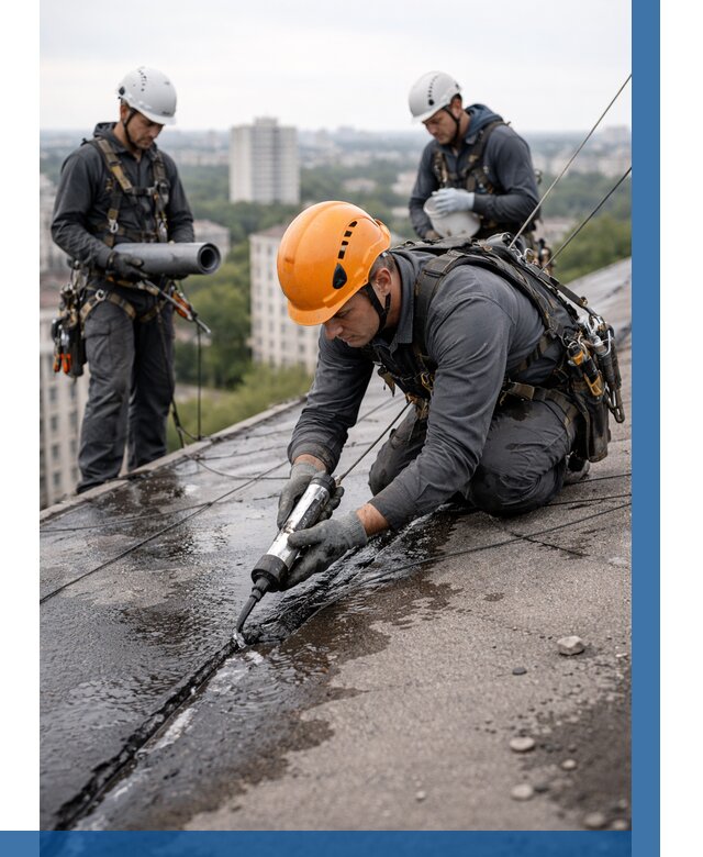 Устранение протечек кровли в Орле от 12149 р. | ВЫСОТНИК-Орл