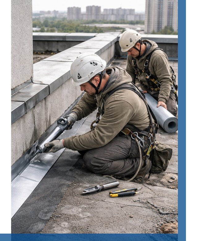 Ремонт кровельных примыканий в Орле от 1215 р. | ВЫСОТНИК-Орл