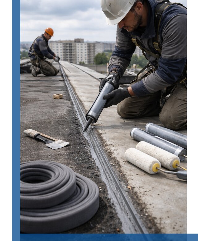 Герметизация швов кровли в Орле с гарантией герметичности