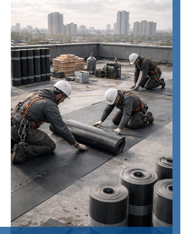 Монтаж мягкой кровли под ключ в Орле от 456 р. | ВЫСОТНИК-Орл