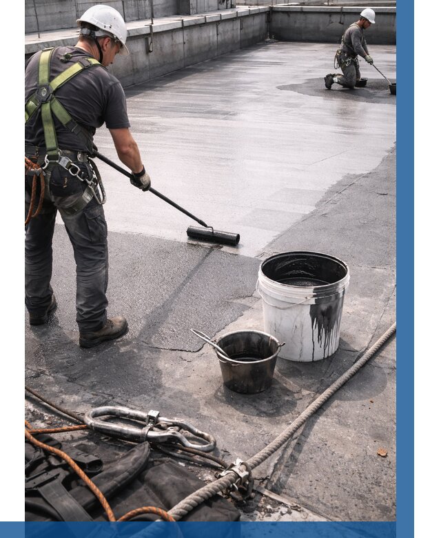 Гидроизоляция кровли жидкой резиной в Орле от 506 р. | ВЫСОТНИК-Орл