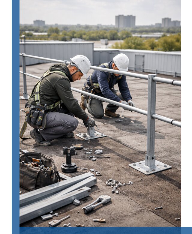 Монтаж кровельного ограждения в Орле под ключ с гарантией