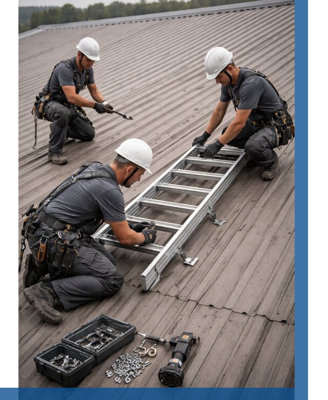 Монтаж кровельной лестницы в Орле от 4556 р. | ВЫСОТНИК-Орл