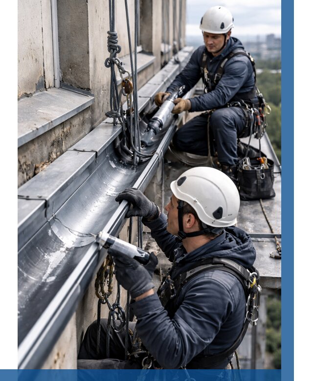 Ремонт водосточных желобов в Орле от 6581 р. | ВЫСОТНИК-Орл