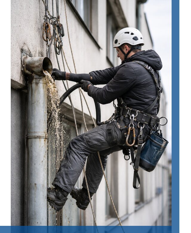 Прочистка водосточных труб в Орле от 3543 р. | ВЫСОТНИК-Орл