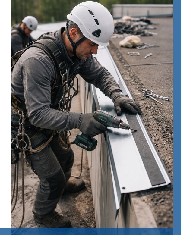 Монтаж капельника на кровле в Орле от 304 р. | ВЫСОТНИК-Орл