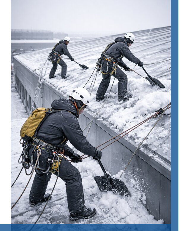 Очистка навесов от снега в Орле от 4556 р. | ВЫСОТНИК-Орл