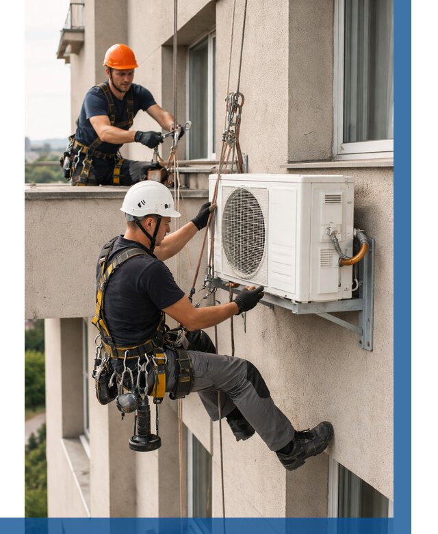 Монтаж внешнего блока кондиционера в Орле от 6581 р. | ВЫСОТНИК-Орл