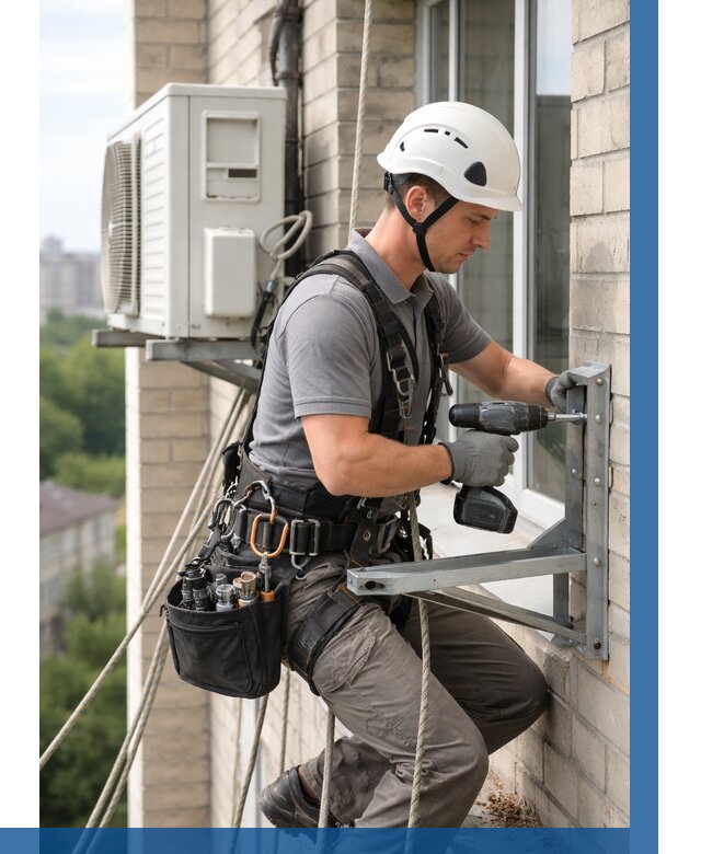 Установка кронштейнов кондиционера в Орле от 3543 р. | ВЫСОТНИК-Орл