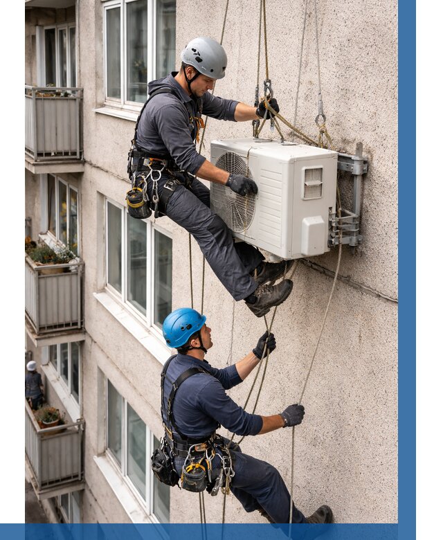 Перенос внешнего блока кондиционера в Орле от 9112 р.| ВЫСОТНИК-Орл