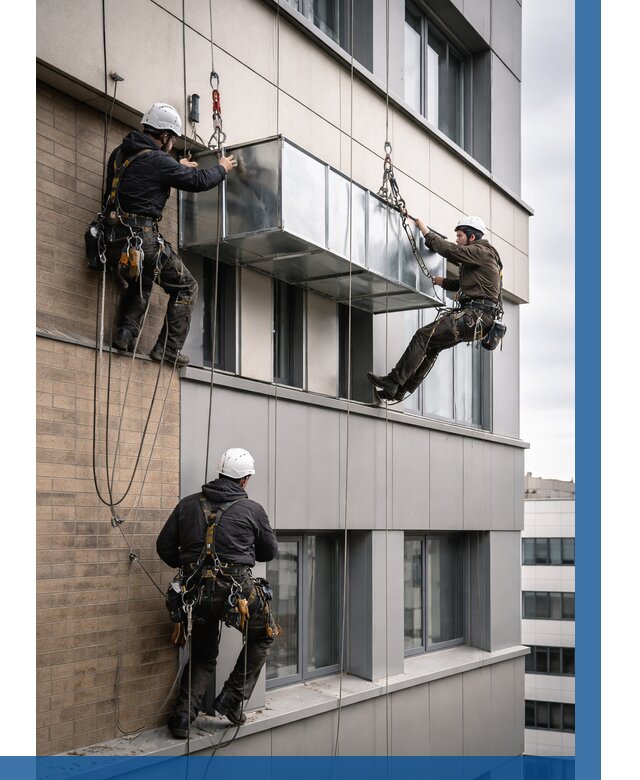 Монтаж воздуховодов на фасаде в Орле от 1519 р. | ВЫСОТНИК-Орл