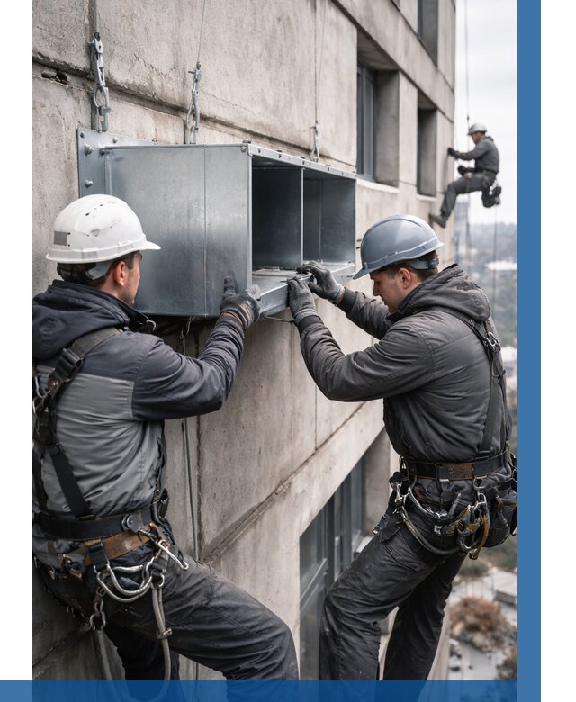 Монтаж вентиляционных коробов в Орле от 3037 р. | ВЫСОТНИК-Орл