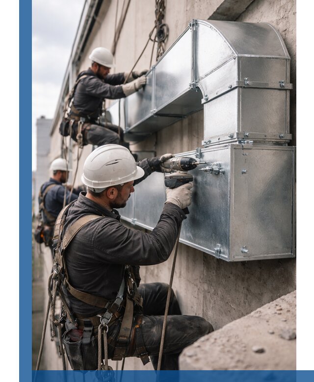 Профессиональный монтаж вентиляционных коробов в Орле под ключ