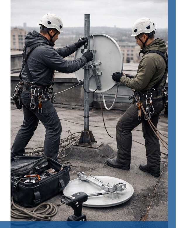 Демонтаж антенн на крыше в Орле от 4556 р. | ВЫСОТНИК-Орл