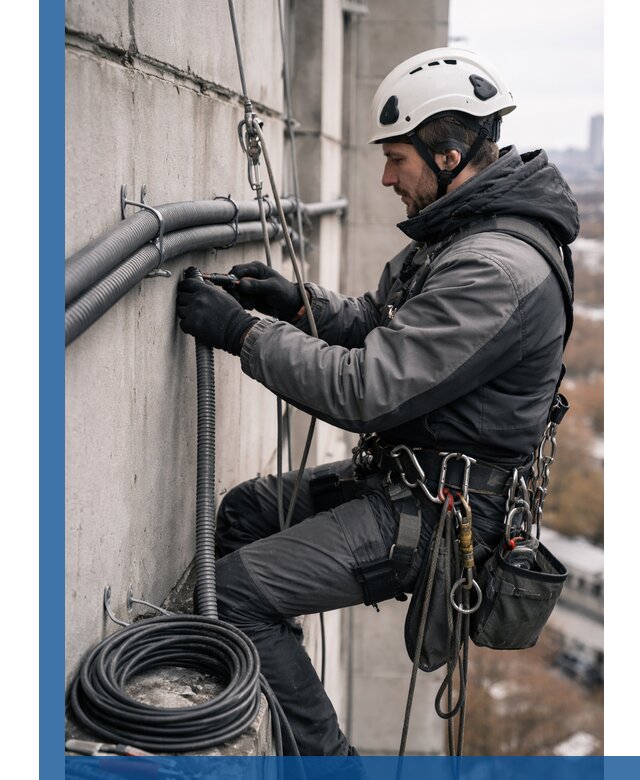 Профессиональный монтаж гофры для кабеля в Орле с гарантией