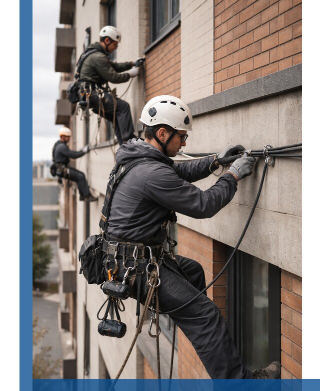 Крепление кабеля на фасаде монтаж и крепеж в Орле