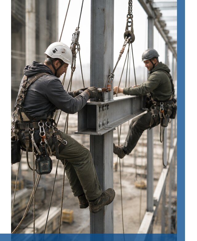 Монтаж металлоконструкций на высоте в Орле от 3543 р. | ВЫСОТНИК-Орл