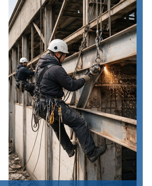 Демонтаж металлоконструкций на высоте в Орле от 6581р. |ВЫСОТНИК-Орл