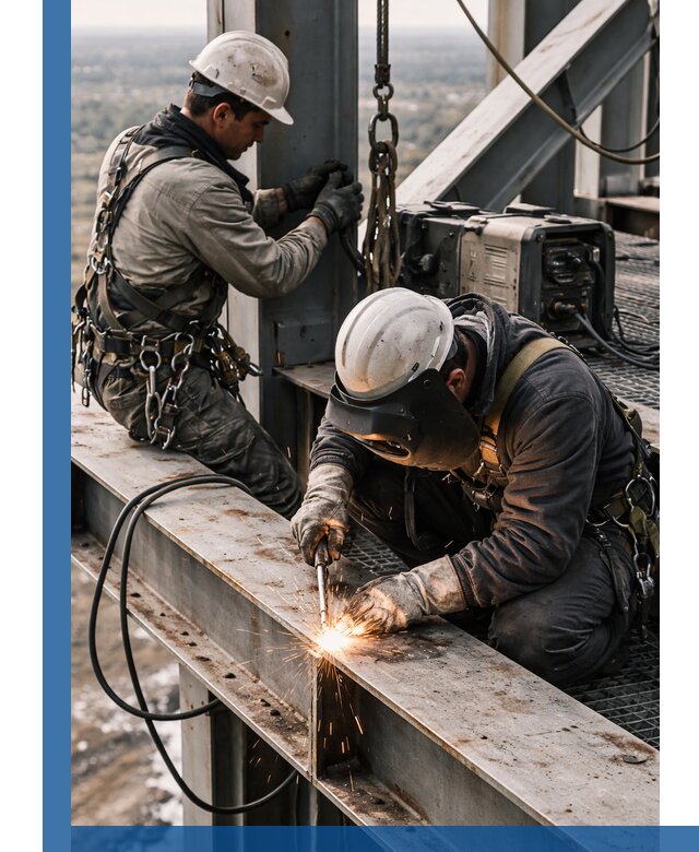 Высотные сварочные работы в Орле для промышленных объектов