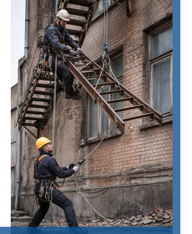 Демонтаж пожарной лестницы в Орле от 12149 р. | ВЫСОТНИК-Орл